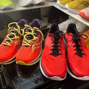 Saucony Red and Purple Athletic Shoes